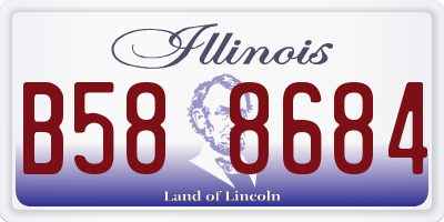 IL license plate B588684