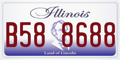 IL license plate B588688