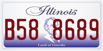 IL license plate B588689