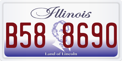 IL license plate B588690
