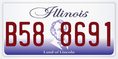 IL license plate B588691