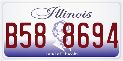 IL license plate B588694