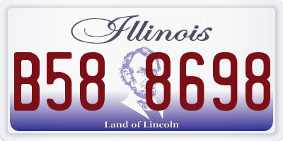 IL license plate B588698