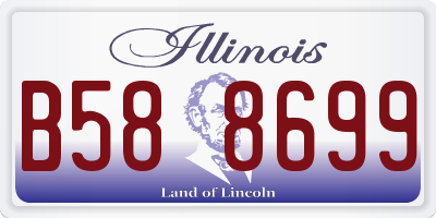IL license plate B588699