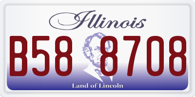 IL license plate B588708