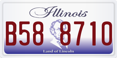 IL license plate B588710