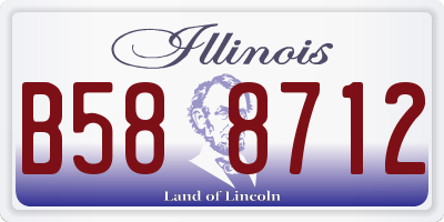 IL license plate B588712