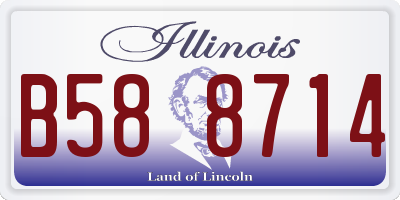 IL license plate B588714