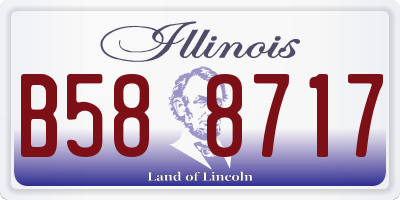 IL license plate B588717