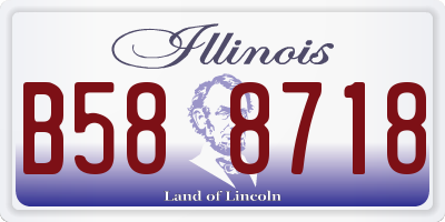 IL license plate B588718