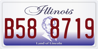 IL license plate B588719