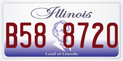 IL license plate B588720