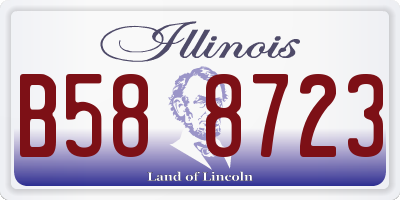 IL license plate B588723