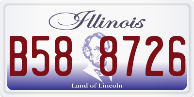 IL license plate B588726