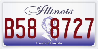 IL license plate B588727