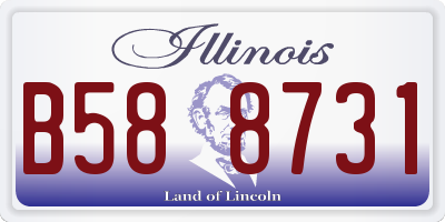 IL license plate B588731