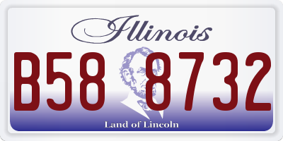 IL license plate B588732