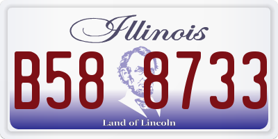 IL license plate B588733