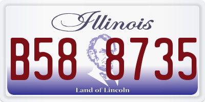 IL license plate B588735