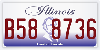 IL license plate B588736