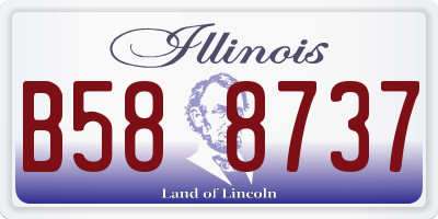 IL license plate B588737