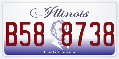 IL license plate B588738