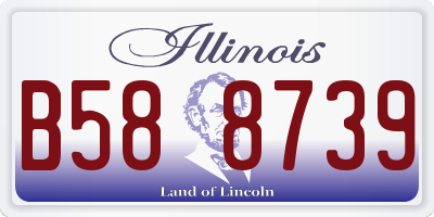 IL license plate B588739