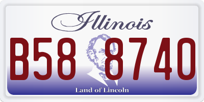 IL license plate B588740