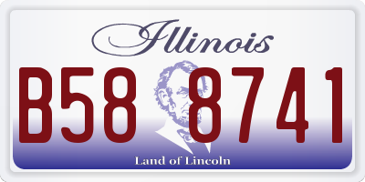 IL license plate B588741