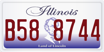 IL license plate B588744
