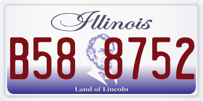 IL license plate B588752