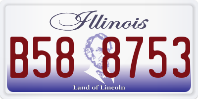IL license plate B588753