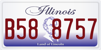 IL license plate B588757