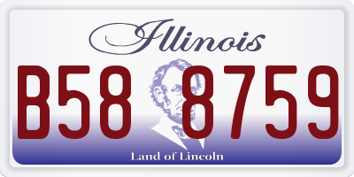 IL license plate B588759