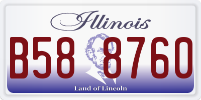 IL license plate B588760