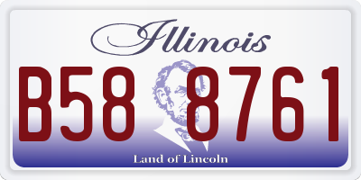 IL license plate B588761