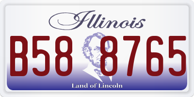 IL license plate B588765