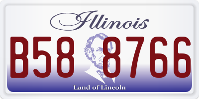 IL license plate B588766