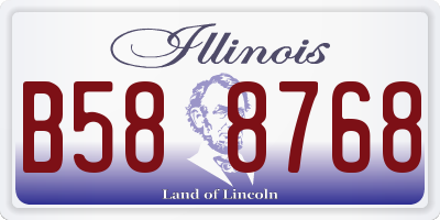 IL license plate B588768