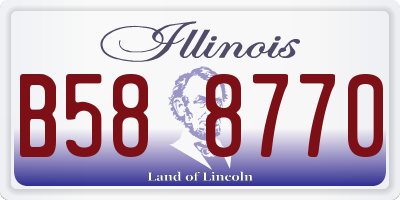IL license plate B588770