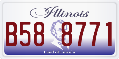 IL license plate B588771