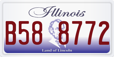 IL license plate B588772
