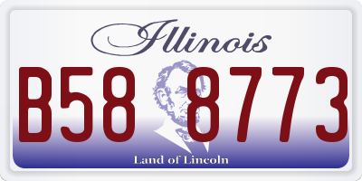 IL license plate B588773