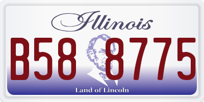 IL license plate B588775