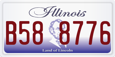 IL license plate B588776
