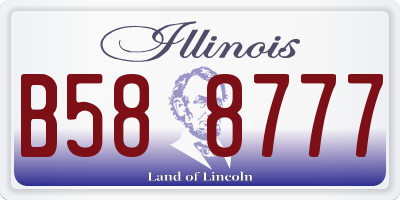 IL license plate B588777