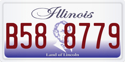 IL license plate B588779