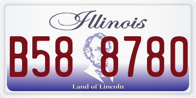 IL license plate B588780