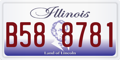 IL license plate B588781
