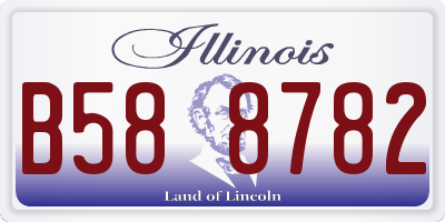 IL license plate B588782